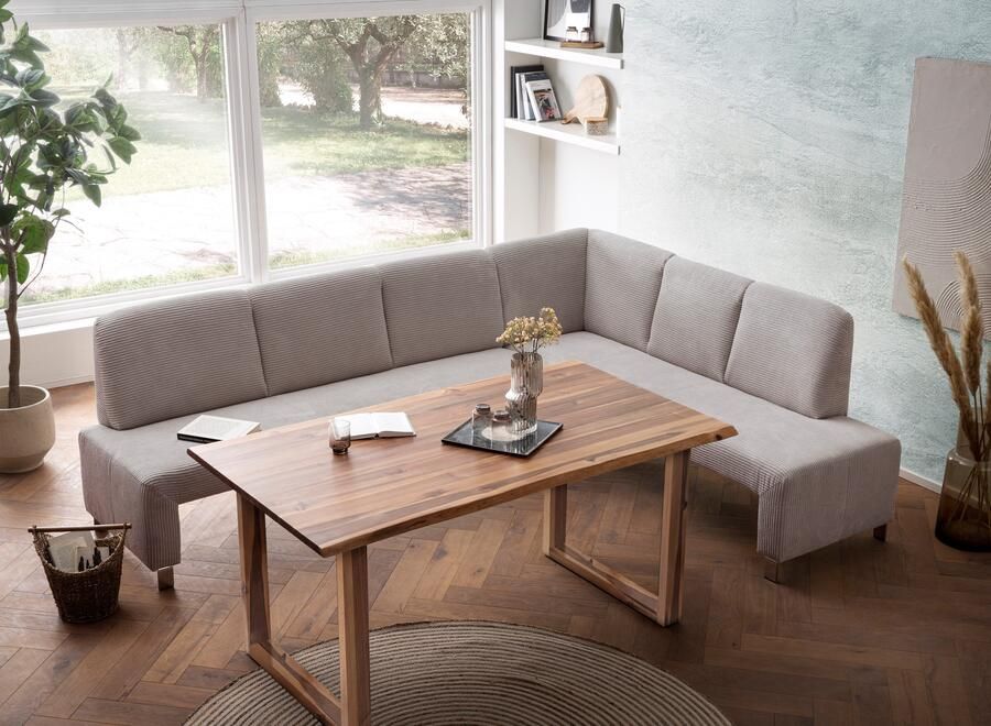 Exxpo sofa fashion Hoekbank Intenso modern keuze uit leer of textiel 264 197 cm (B D) hoge bodemvrijheid vrij in de ruimte te plaatsen hoog zitcomfort - Foto 2