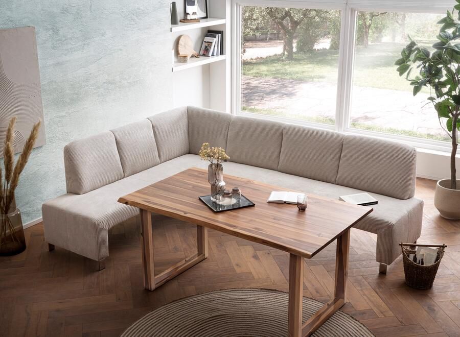 Exxpo sofa fashion Hoekbank Intenso modern keuze uit leer of textiel 264 197 cm (B D) hoge bodemvrijheid vrij in de ruimte te plaatsen hoog zitcomfort - Foto 2