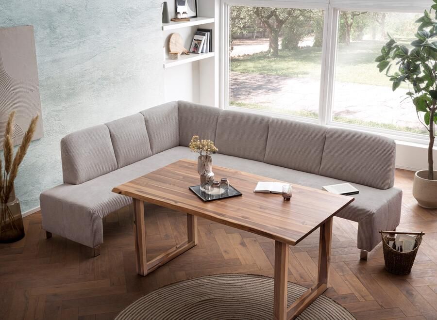 Exxpo sofa fashion Hoekbank Intenso modern keuze uit leer of textiel 264 197 cm (B D) hoge bodemvrijheid vrij in de ruimte te plaatsen hoog zitcomfort - Foto 2