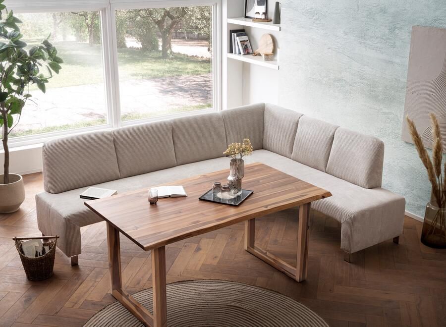 Exxpo sofa fashion Hoekbank Intenso modern keuze uit leer of textiel 264 197 cm (B D) hoge bodemvrijheid vrij in de ruimte te plaatsen hoog zitcomfort - Foto 2