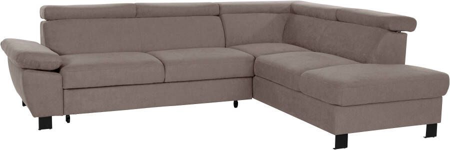 Exxpo sofa fashion Hoekbank Olo met verstelbare hoofdsteun naar keuze met slaapfunctie en bedkist - Foto 1