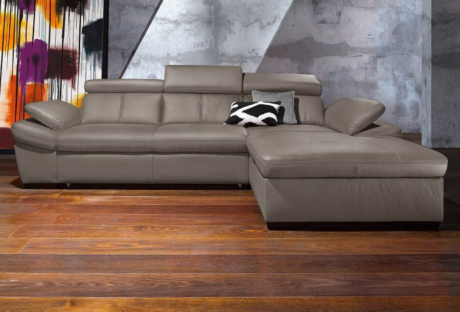 Exxpo sofa fashion Hoekbank Salerno klassieke moderne functionele bank hoog zitcomfort L-vorm inclusief verstelbare hoofdsteun en armleuning naar keuze met slaapfunctie - Foto 6