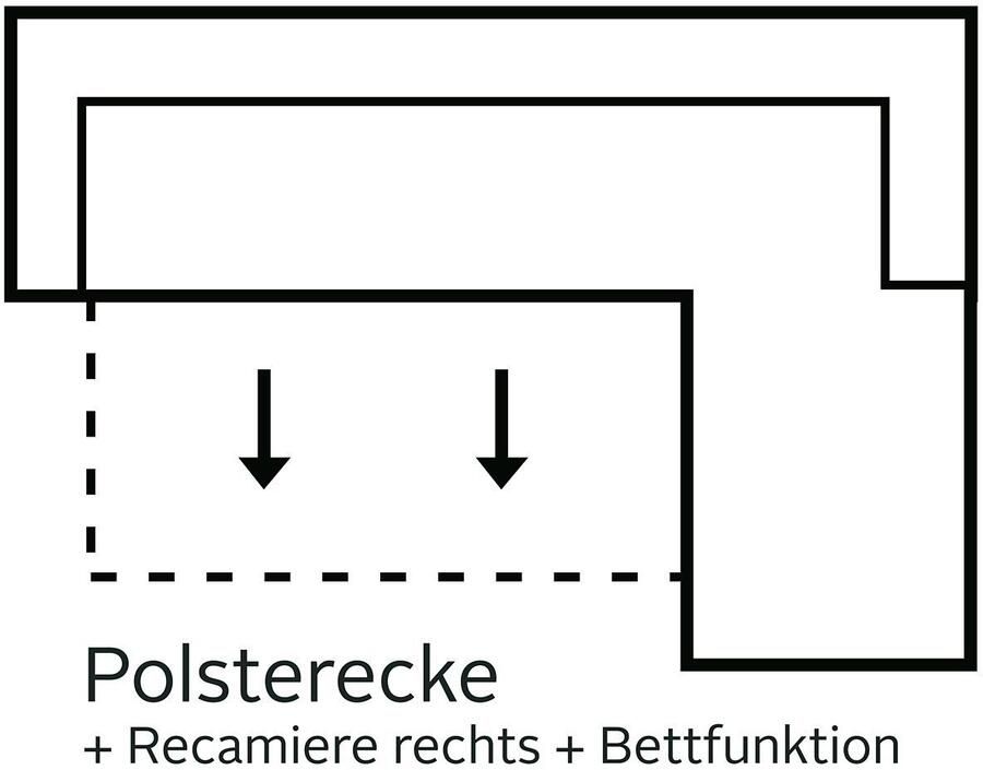 Sit&more Hoekbank Ascara L-vorm inclusief boxspring binnenveringsinterieur naar keuze met slaapfunctie - Foto 2