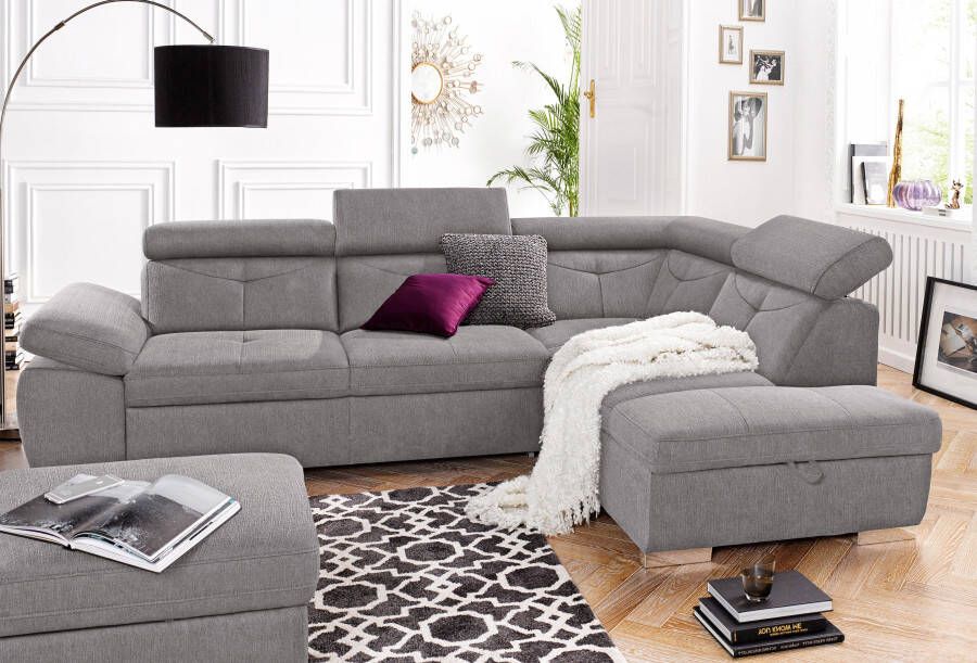 Exxpo sofa fashion Hoekbank Spring naar keuze met slaapfunctie en bedkist - Foto 4