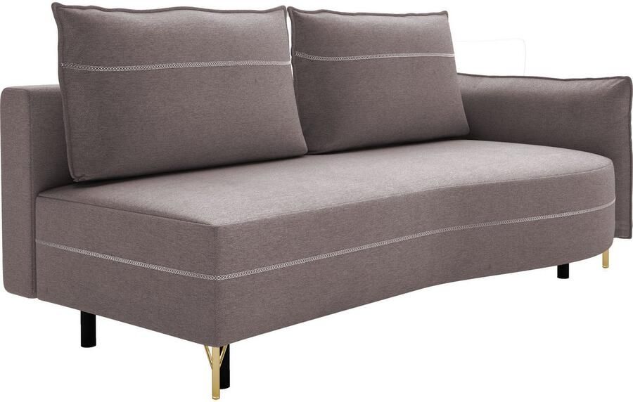 Exxpo sofa fashion Loungebank Ortis met geweldige contrastnaad solitair meubel comfortabel smalle armleuning - Foto 2