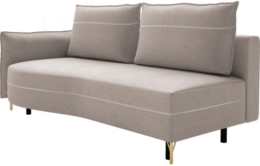 Exxpo sofa fashion Loungebank Ortis met geweldige contrastnaad solitair meubel comfortabel smalle armleuning - Foto 2