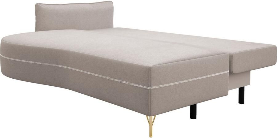 Exxpo sofa fashion Loungebank Ortis met geweldige contrastnaad solitair meubel comfortabel smalle armleuning - Foto 4