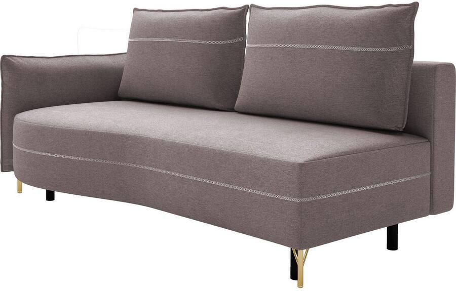 Exxpo sofa fashion Loungebank Ortis met geweldige contrastnaad solitair meubel comfortabel smalle armleuning - Foto 2