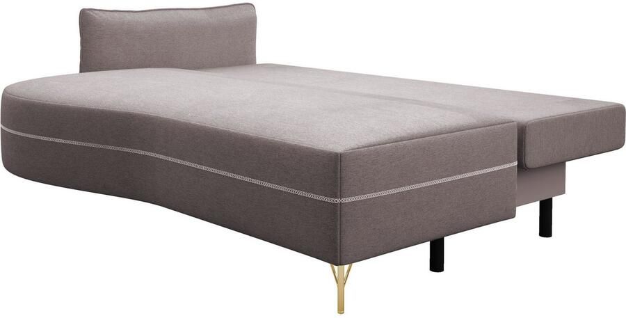 Exxpo sofa fashion Loungebank Ortis met geweldige contrastnaad solitair meubel comfortabel smalle armleuning - Foto 4
