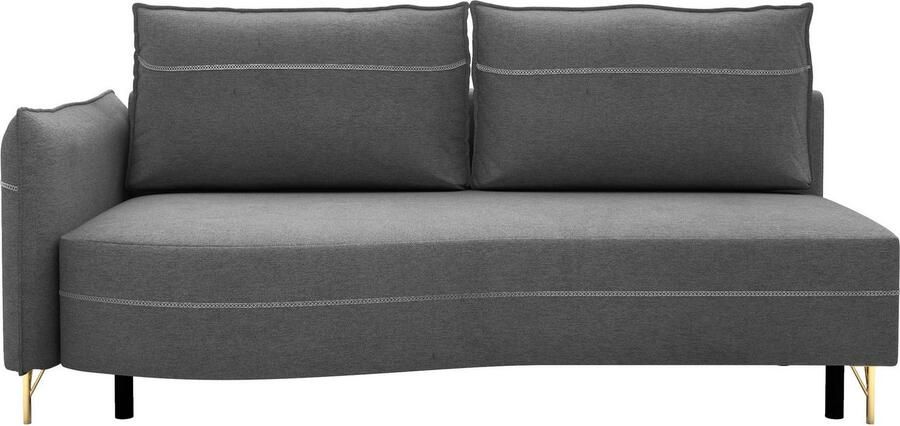 Exxpo sofa fashion Loungebank Ortis met geweldige contrastnaad solitair meubel comfortabel smalle armleuning - Foto 5