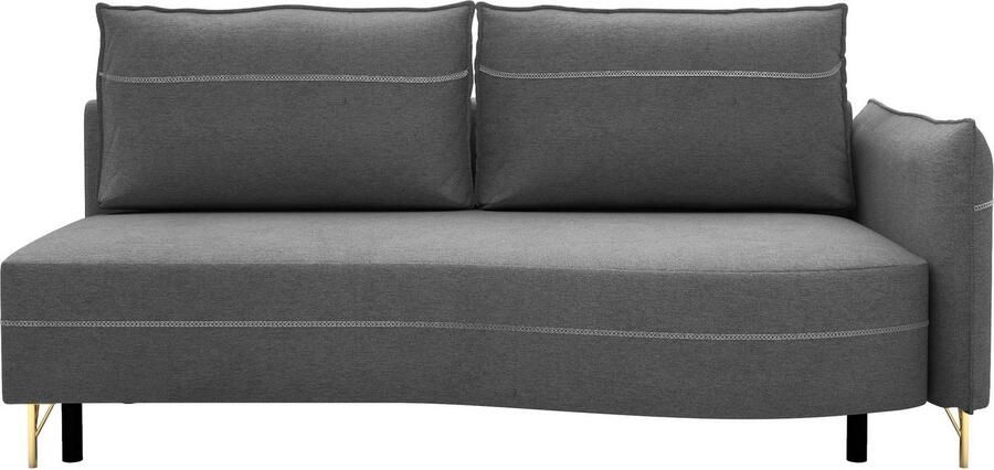 Exxpo sofa fashion Loungebank Ortis met geweldige contrastnaad solitair meubel comfortabel smalle armleuning - Foto 5