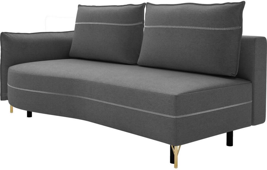 Exxpo sofa fashion Loungebank Ortis met geweldige contrastnaad solitair meubel comfortabel smalle armleuning - Foto 2