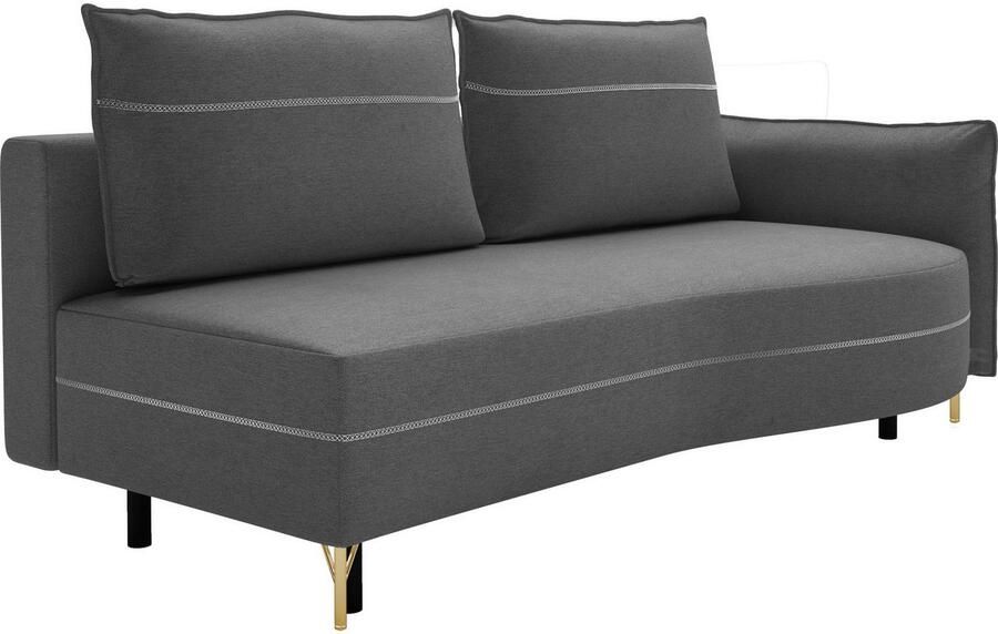 Exxpo sofa fashion Loungebank Ortis met geweldige contrastnaad solitair meubel comfortabel smalle armleuning - Foto 2