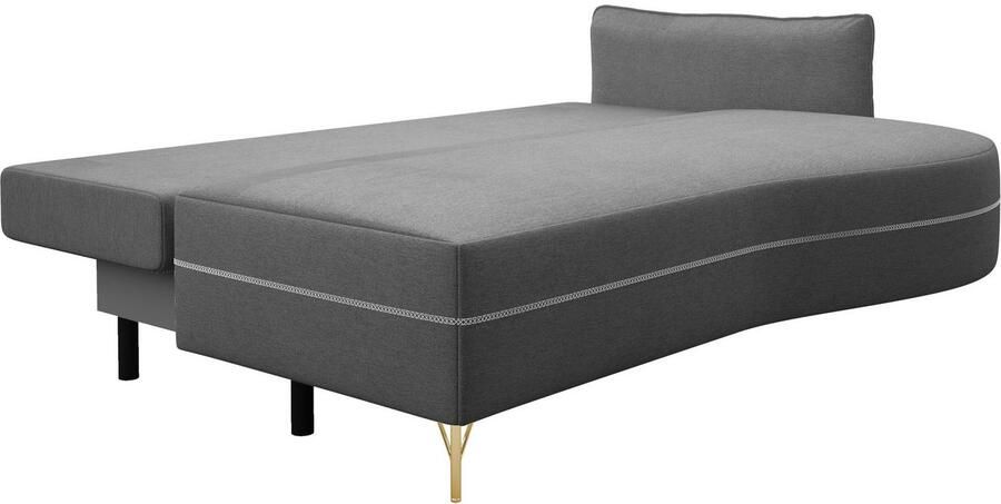 Exxpo sofa fashion Loungebank Ortis met geweldige contrastnaad solitair meubel comfortabel smalle armleuning - Foto 4