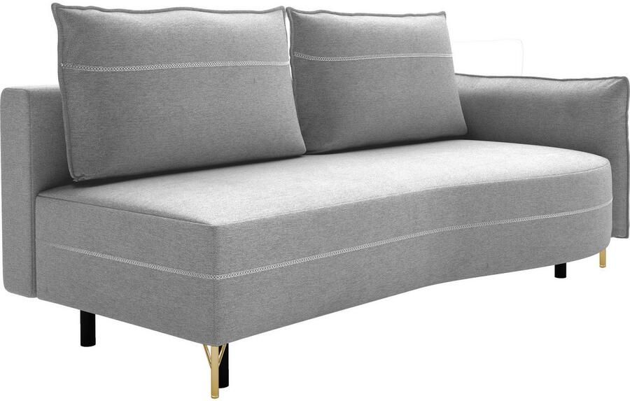 Exxpo sofa fashion Loungebank Ortis met geweldige contrastnaad solitair meubel comfortabel smalle armleuning - Foto 2