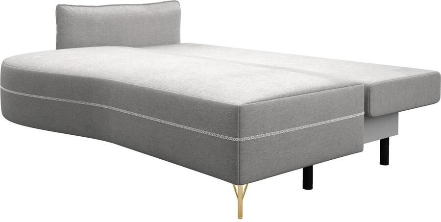Exxpo sofa fashion Loungebank Ortis met geweldige contrastnaad solitair meubel comfortabel smalle armleuning - Foto 4
