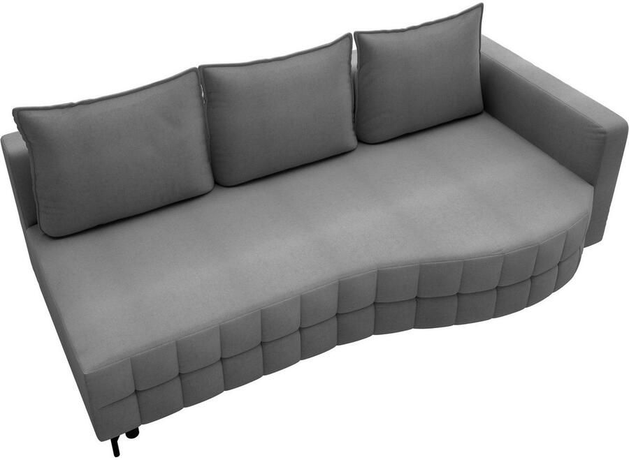 Exxpo sofa fashion Loungebank T wiggy slaapbank met bedfunctie en bedlade comfortabele bonellvering super zitcomfort elegante vormtaal