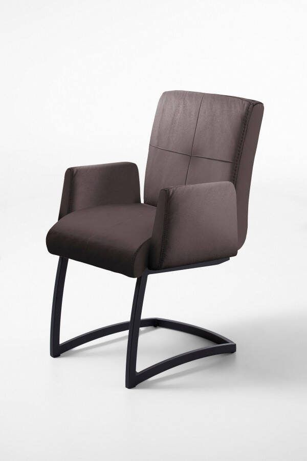 Exxpo sofa fashion Vrijdragende stoel Affogato met comfortabele armleuningen aantrekkelijke kruisnaad in de rugleuning - Foto 4
