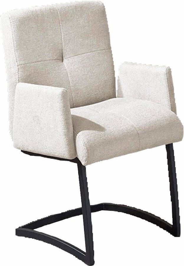 Exxpo sofa fashion Vrijdragende stoel Affogato met comfortabele armleuningen aantrekkelijke kruisnaad in de rugleuning - Foto 4