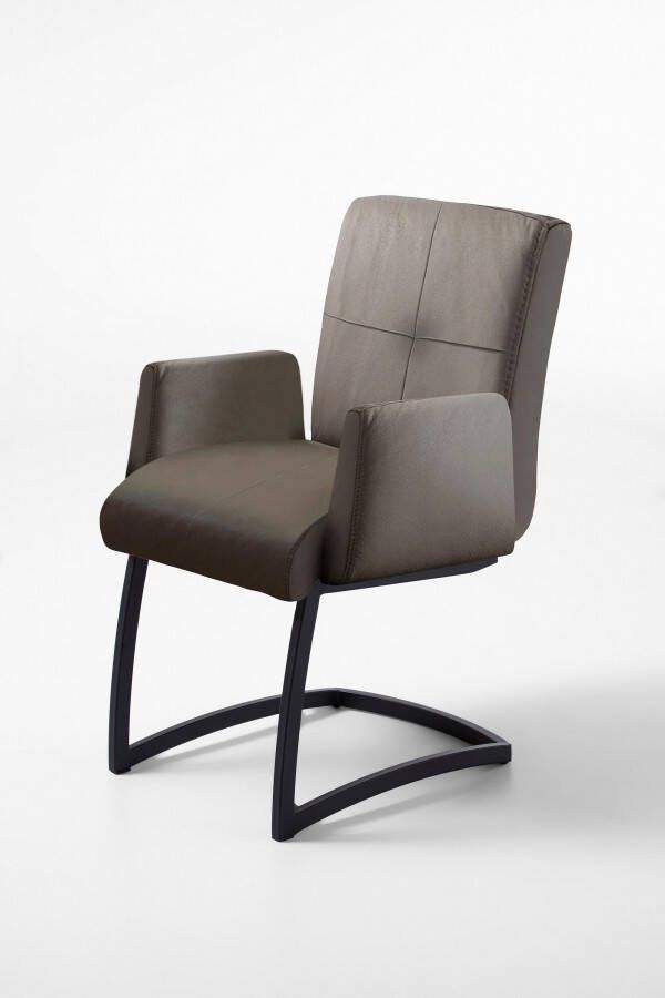Exxpo sofa fashion Vrijdragende stoel Affogato met comfortabele armleuningen aantrekkelijke kruisnaad in de rugleuning - Foto 4