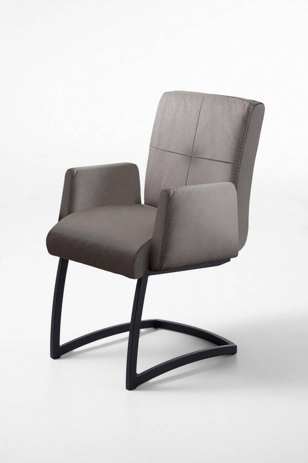 Exxpo sofa fashion Vrijdragende stoel Affogato met comfortabele armleuningen aantrekkelijke kruisnaad in de rugleuning - Foto 4