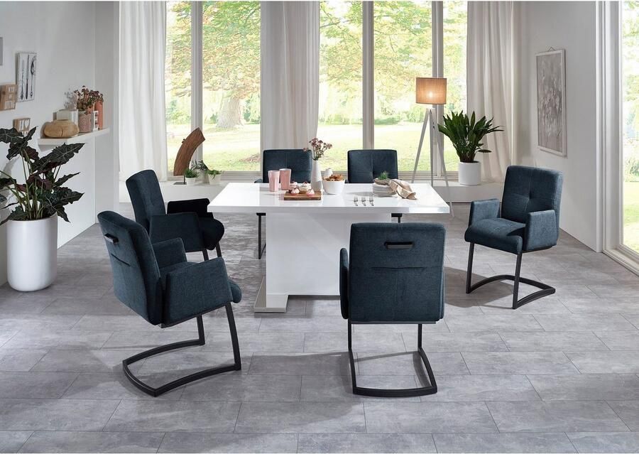 Exxpo sofa fashion Vrijdragende stoel Affogato met comfortabele armleuningen aantrekkelijke kruisnaad in de rugleuning - Foto 3