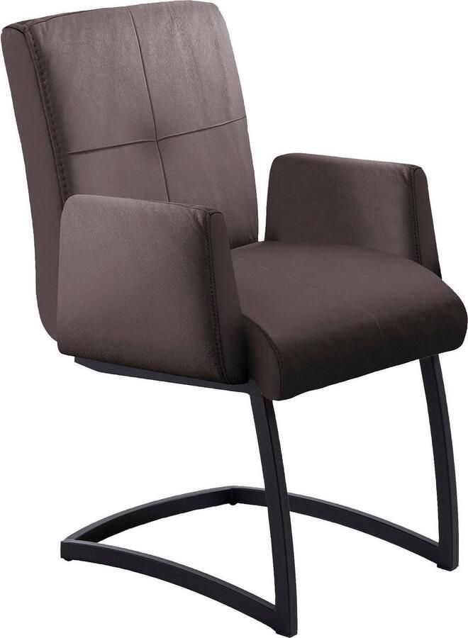Exxpo sofa fashion Vrijdragende stoel Affogato met comfortabele armleuningen aantrekkelijke kruisnaad in de rugleuning - Foto 2