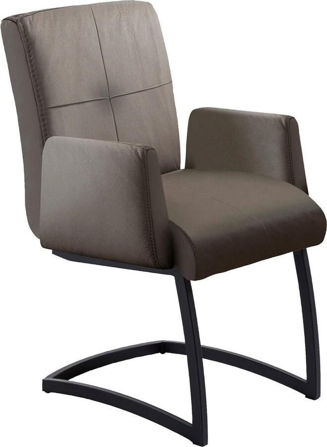 Exxpo sofa fashion Vrijdragende stoel Affogato met comfortabele armleuningen aantrekkelijke kruisnaad in de rugleuning - Foto 2