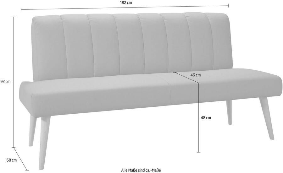 Exxpo sofa fashion Zitbank Costa moderne rugstikking comfortabel en elegant hoge houten voet - Foto 3