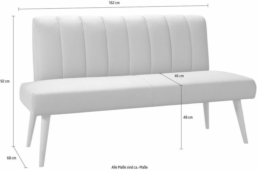 Exxpo sofa fashion Zitbank Costa moderne rugstikking comfortabel en elegant hoge houten voet - Foto 3