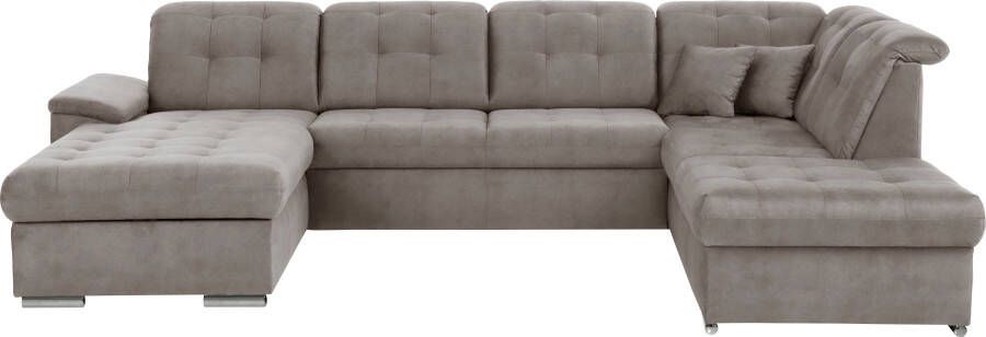 Exxpo sofa fashion Zithoek Durango U-Form 6x hoofdsteunverstelling optioneel met slaapfunctie en bedlades (4-delig) - Foto 9
