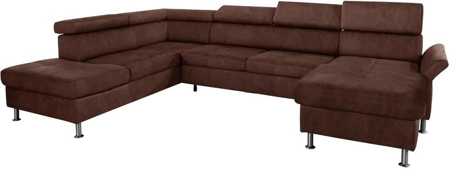 Exxpo sofa fashion Zithoek Maretto comfortabel en handig uitgebreide zittingstikking U-vorm inclusief hoofdeindeverstelling voor meer zitcomfort optioneel bedfunctie - Foto 6