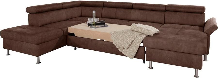 Exxpo sofa fashion Zithoek Maretto comfortabel en handig uitgebreide zittingstikking U-vorm inclusief hoofdeindeverstelling voor meer zitcomfort optioneel bedfunctie - Foto 10