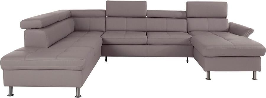 Exxpo sofa fashion Zithoek Maretto comfortabel en handig uitgebreide zittingstikking U-vorm inclusief hoofdeindeverstelling voor meer zitcomfort optioneel bedfunctie - Foto 10