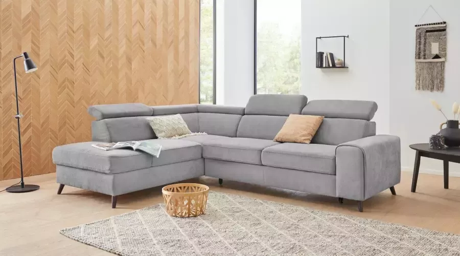 sofa fashion verstelbare hoofdsteun en verstelbare rugleuning naar keuze met slaapfunctie en bedkist - Meubels.com