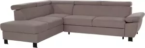 Exxpo sofa fashion Hoekbank met verstelbare hoofdsteun en verstelbare armleuningen naar keuze met slaapfunctie en bedkist