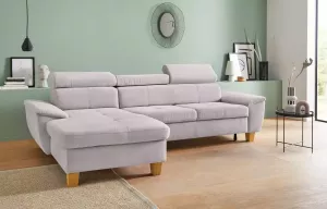 Exxpo sofa fashion Hoekbank met verstelbare hoofdsteun naar keuze met slaapfunctie en bedkist