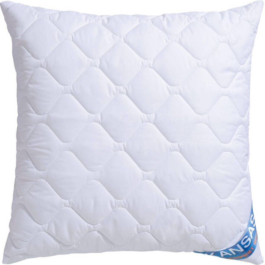 F.a.n. Frankenstolz Microfiberkussen Kansas met katoenen hoes en rits in 40x80 of 80x80 cm hoofdkussen van microvezel made in germany - Foto 3