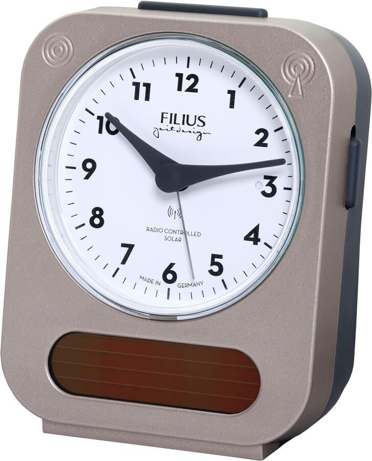 FILIUS zeitdesign Radiografische wekker Solar verlichting Made in Germany slaapkamer