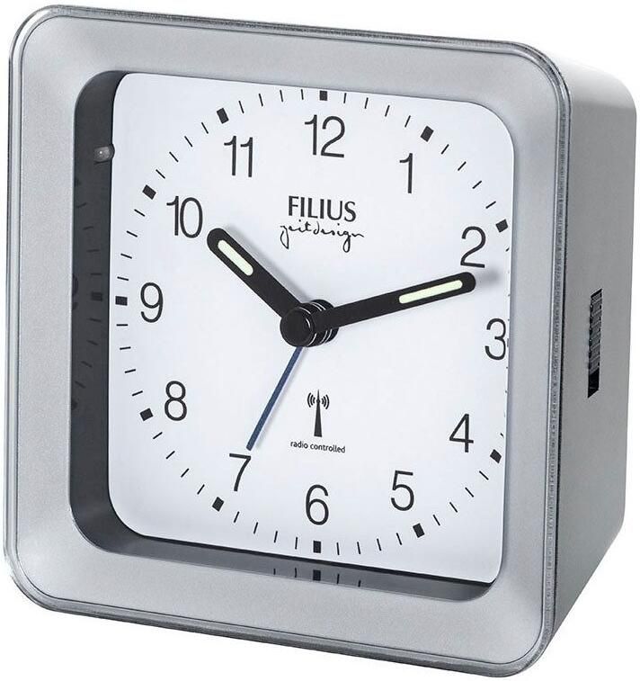 FILIUS zeitdesign Radiografische wekker Wecker slaapkamer lichtwijzers verlichting snooze