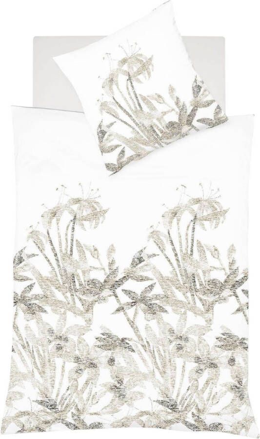 Fleuresse Tweezijdig te gebruiken overtrekset Provence Cassis elegante bloemenweide