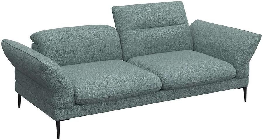 FLEXLUX 2 5-zits Salino functie-sofa relaxsofa Bank met arm- en hoofdeinde verstellingen koudschuim & staalgolven - Foto 4