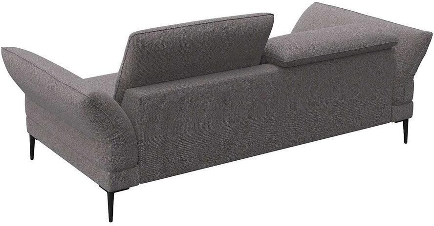 FLEXLUX 2 5-zits Salino functie-sofa relaxsofa Bank met arm- en hoofdeinde verstellingen koudschuim & staalgolven