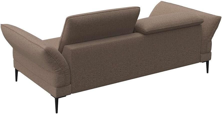 FLEXLUX 2 5-zits Salino functie-sofa relaxsofa Bank met arm- en hoofdeinde verstellingen koudschuim & staalgolven - Foto 2