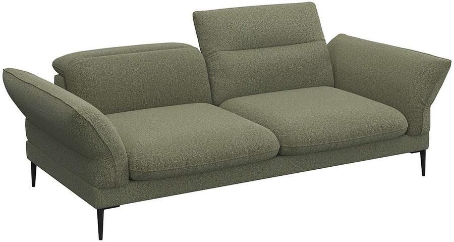 FLEXLUX 2 5-zits Salino functie-sofa relaxsofa Bank met arm- en hoofdeinde verstellingen koudschuim & staalgolven - Foto 4
