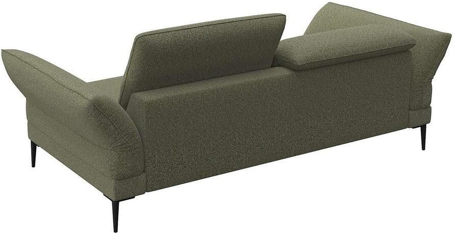 FLEXLUX 2 5-zits Salino functie-sofa relaxsofa Bank met arm- en hoofdeinde verstellingen koudschuim & staalgolven - Foto 2