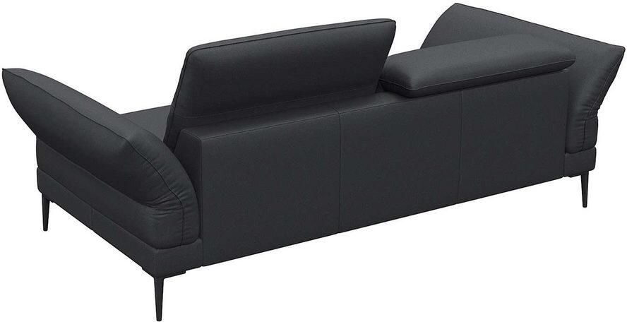 FLEXLUX 2 5-zits Salino functie-sofa relaxsofa Bank met arm- en hoofdeinde verstellingen koudschuim & staalgolven - Foto 2
