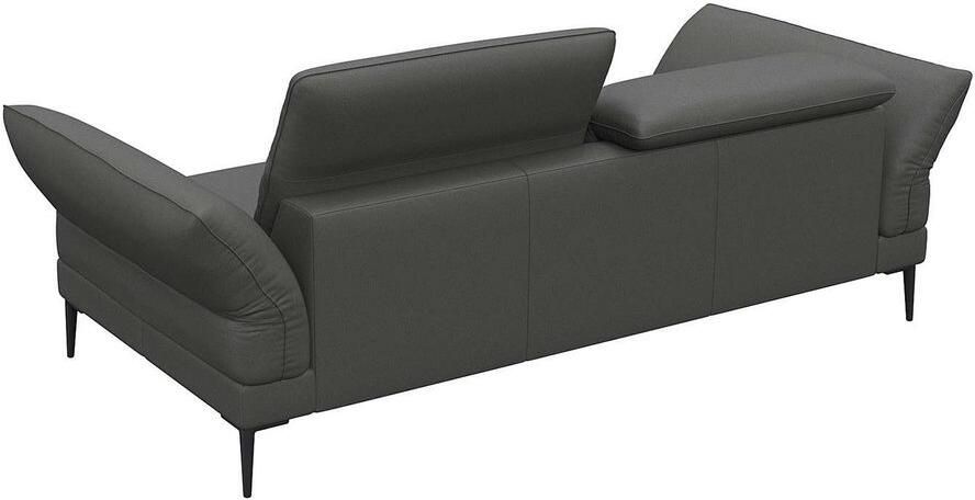 FLEXLUX 2 5-zits Salino functie-sofa relaxsofa Bank met arm- en hoofdeinde verstellingen koudschuim & staalgolven - Foto 2