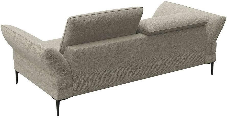 FLEXLUX 2 5-zits Salino functie-sofa relaxsofa Bank met arm- en hoofdeinde verstellingen koudschuim & staalgolven
