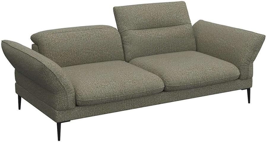 FLEXLUX 2 5-zits Salino functie-sofa relaxsofa Bank met arm- en hoofdeinde verstellingen koudschuim & staalgolven - Foto 4